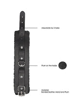 Load image into Gallery viewer, B&w Hand Cuffs W/ Straps Bonded Leather