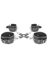 Load image into Gallery viewer, B&w Hogtie W/ Hand & Ankle Cuffs Bonded Leather