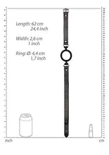 Load image into Gallery viewer, B&w Silicone Ring Gag W/ Adjustable Straps