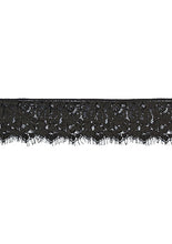 Load image into Gallery viewer, B&w Lace Mask With Elastic Strap