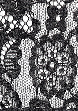 Load image into Gallery viewer, B&w Lace Mask With Elastic Strap