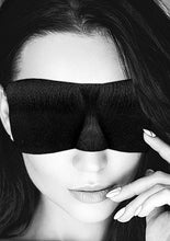 Load image into Gallery viewer, B&w Satin Curvy Eye Mask W/ Elastic Straps