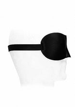 Load image into Gallery viewer, B&w Satin Curvy Eye Mask W/ Elastic Straps