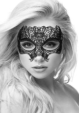 Load image into Gallery viewer, B&w Lace Eye Mask Princess