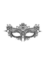 Load image into Gallery viewer, B&w Lace Eye Mask Queen