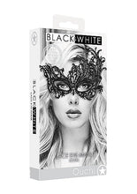 Load image into Gallery viewer, B&w Lace Eye Mask Royal