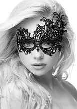 Load image into Gallery viewer, B&w Lace Eye Mask Royal