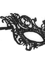 Load image into Gallery viewer, B&w Lace Eye Mask Royal