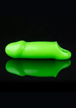 Load image into Gallery viewer, Glow Smooth Thick Stretchy Penis Sleeve Glow In The Dark