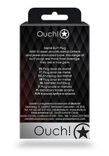 Load image into Gallery viewer, Round Gem Butt Plug Small Silver Ruby Red