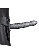 Load image into Gallery viewer, Ouch! Twisted Hollow Strap-on 8in Gunmetal