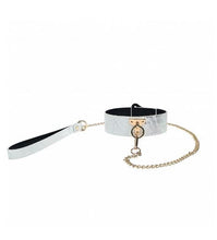 Load image into Gallery viewer, Ouch! Florence Collection Collar With Leash - White