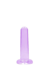 Load image into Gallery viewer, Realrock Non Realistic Dildo W Suction Cup 5.3in Purple