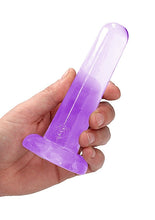 Load image into Gallery viewer, Realrock Non Realistic Dildo W Suction Cup 5.3in Purple