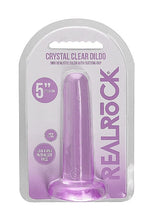 Load image into Gallery viewer, Realrock Non Realistic Dildo W Suction Cup 5.3in Purple