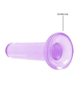Load image into Gallery viewer, Realrock Non Realistic Dildo W Suction Cup 5.3in Purple