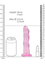 Load image into Gallery viewer, Realrock Non-realistic 7in Dildo Pink
