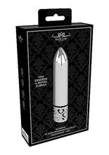 Load image into Gallery viewer, Royal Gems Glamor Powerful Bullet Rechargeable Silver