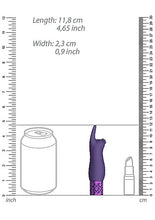 Load image into Gallery viewer, Royal Gems Elegance Purple Rechargeable Silicone Bullet
