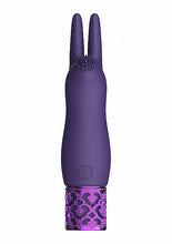 Load image into Gallery viewer, Royal Gems Elegance Purple Rechargeable Silicone Bullet