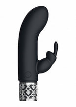 Load image into Gallery viewer, Royal Gems Dazzling Black Rechargeable Silicone Bullet