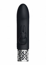 Load image into Gallery viewer, Royal Gems Dazzling Black Rechargeable Silicone Bullet