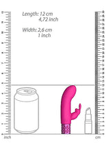 Load image into Gallery viewer, Royal Gems Dazzling Pink Rechargeable Silicone Bullet