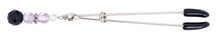 Load image into Gallery viewer, Tweezer Clit Clamp W/purple Beads