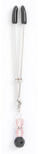 Load image into Gallery viewer, Tweezer Clit Clamp W/pink Beads