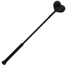 Load image into Gallery viewer, 20in Flexi Crop- Black Heart Shape Leather Tip