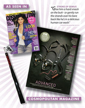 Load image into Gallery viewer, Sex & Mischief Red & Black Stripe Flogger