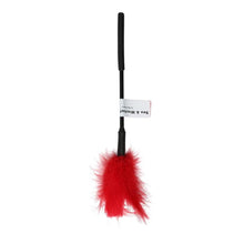 Load image into Gallery viewer, Sex & Mischief Feather Tickler 7in Red