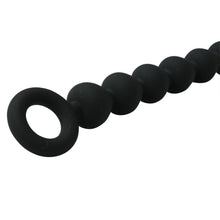 Load image into Gallery viewer, Sex & Mischief Black Silicone Anal Beads