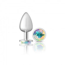 Load image into Gallery viewer, Cheeky Charms Round Clear Iridescent Large Silver Wellness Accessory