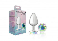 Load image into Gallery viewer, Cheeky Charms Round Clear Iridescent Large Silver Wellness Accessory