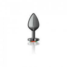 Load image into Gallery viewer, Cheeky Charms Heart Rainbow Medium Gunmetal Butt Plug