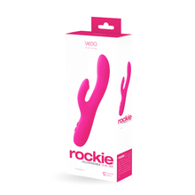 Load image into Gallery viewer, Vedo Rockie Dual Rechargeable Vibe Foxy Pink