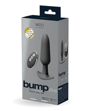 Load image into Gallery viewer, Vedo Bump Plus Rechargeable Remote Control Anal Vibe Just Black