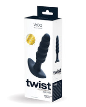Load image into Gallery viewer, Vedo Twist Rechargeable Anal Plug Black Pearl