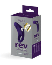 Load image into Gallery viewer, Vedo Rev Rechargeable C-ring Vibrating Purple