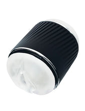 Load image into Gallery viewer, Jerk Masturbation Sleeve Black With Clear Sleeve