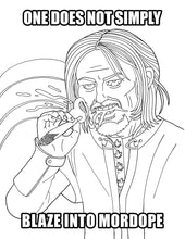 Load image into Gallery viewer, Lord Of Smoke Rings Coloring Book