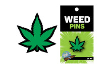 Load image into Gallery viewer, Green Marijuana Leaf Pin