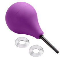 Load image into Gallery viewer, Cloud 9 Fresh + Deluxe Anal Soft Tip Enema Douche 7.6 Oz W/ Ez Squeeze Bulb & 2 C-rings