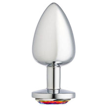 Load image into Gallery viewer, Cloud 9 Gems Silver Chromed Anal Plug Large