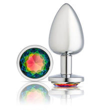 Load image into Gallery viewer, Cloud 9 Gems Silver Chromed Anal Plug Large