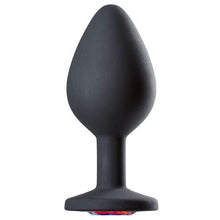 Load image into Gallery viewer, Cloud 9 Gems Black Silicone Anal Plug Medium