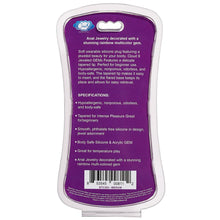 Load image into Gallery viewer, Cloud 9 Gems Black Silicone Anal Plug Medium