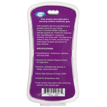 Load image into Gallery viewer, Cloud 9 Gems Black Silicone Anal Plug Large