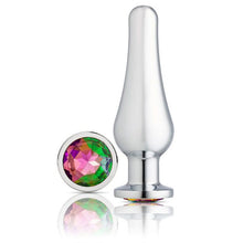 Load image into Gallery viewer, Cloud 9 Gems Silver Chromed Tall Anal Plug Medium